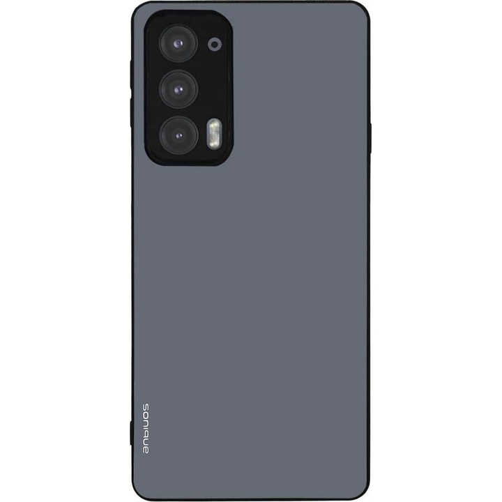 Husa telefon Sonique ColorBloc Series, pentru Motorola Edge 20 5G, silicon, antiderapant, albastru/negru