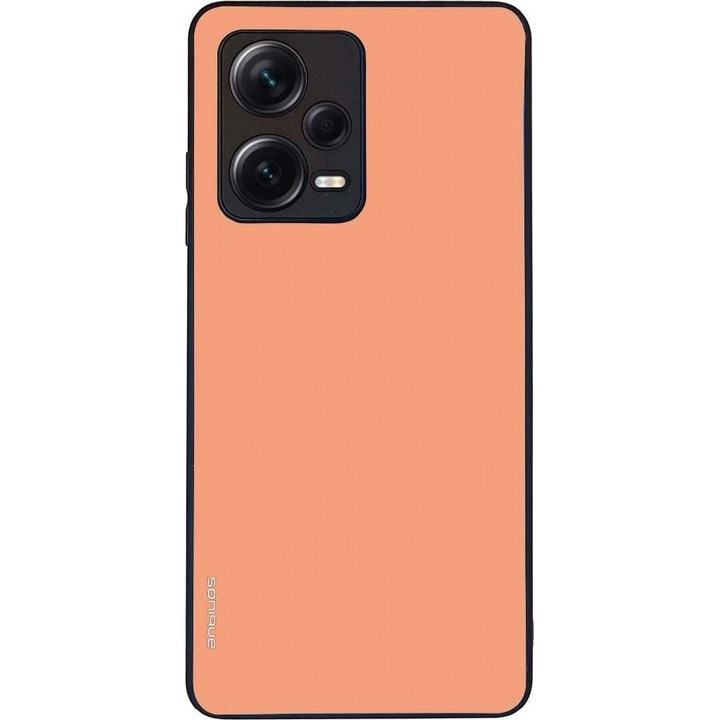 Husa telefon Sonique Colorbloc Series, pentru Xiaomi Redmi Note 12 Pro Plus, silicon, coral, antisoc, design modern