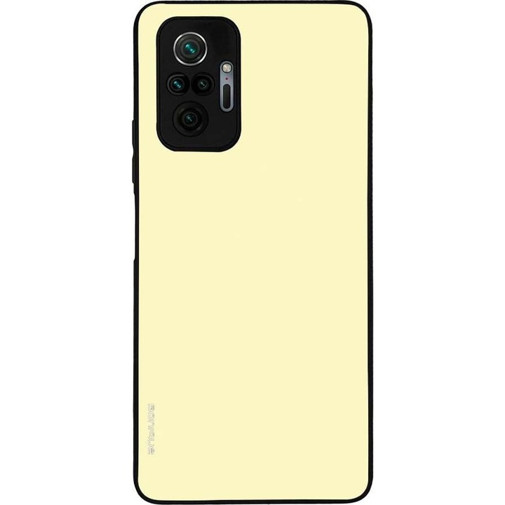 Husa telefon Sonique ColorBloc Series, galben, pentru Xiaomi Redmi Note 10 Pro, silicon, design modern