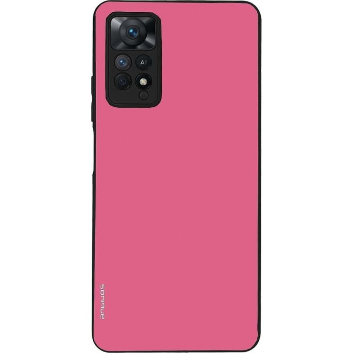 Husa telefon Sonique ColorBloc Series, roz, pentru Xiaomi Redmi Note 11 Pro 4G/5G si Redmi Note 12 Pro 4G, silicon, design modern