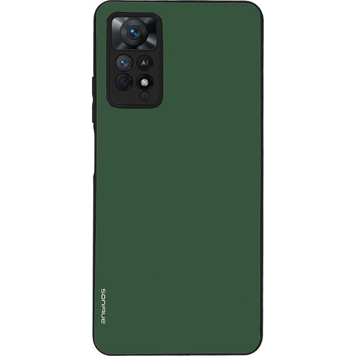 Husa telefon Sonique Colorbloc Series pentru Xiaomi Redmi Note 11 Pro 4G/5G / Redmi Note 12 Pro, verde, silicon, design modern