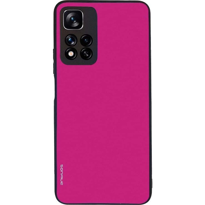 Husa telefon Sonique ColorBloc Series, pentru Xiaomi Redmi Note 11 Pro Plus 5G, silicon, antisoc, roz mat, dimensiuni variate