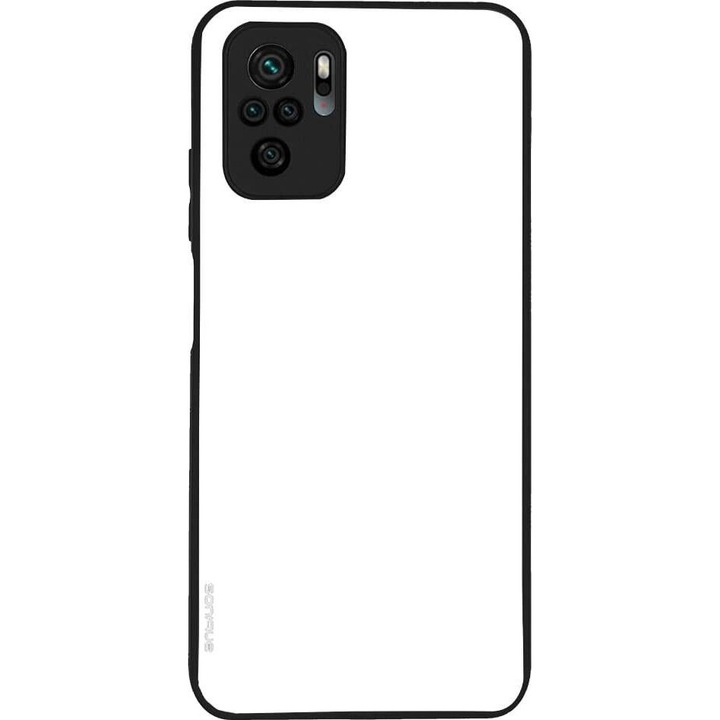Husa telefon Sonique ColorBloc Series, alb, pentru Xiaomi Redmi Note 10 / Redmi Note 10s / Poco M5s, cu protectie antisoc si rezistenta la zgarieturi