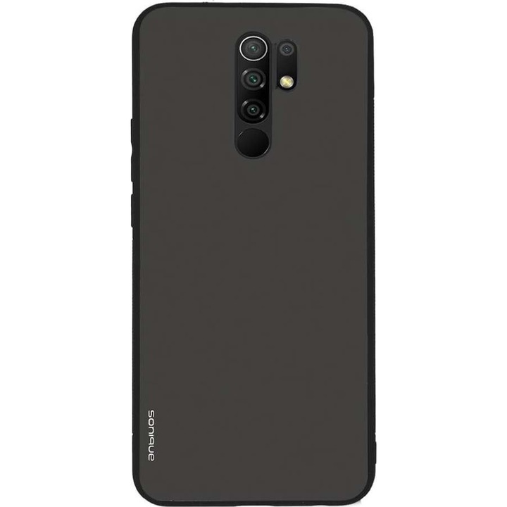 Husa telefon Sonique ColorBloc Series, pentru Xiaomi Redmi 9, silicon, design modern, antisoc, negru