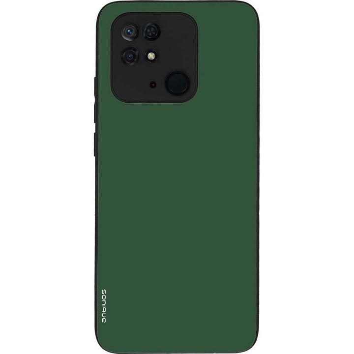 Husa telefon Sonique ColorBloc Series, verde, pentru Xiaomi Redmi 10C, silicon, design modern, protectie antisoc