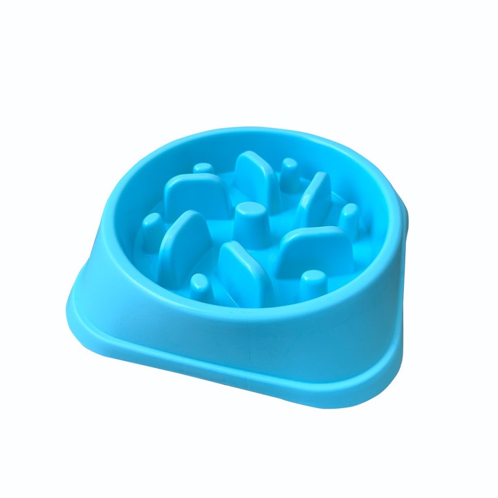 Castroana pentru caini, interactiva, design antiderapant, 6.3x1.8Inch, albastra