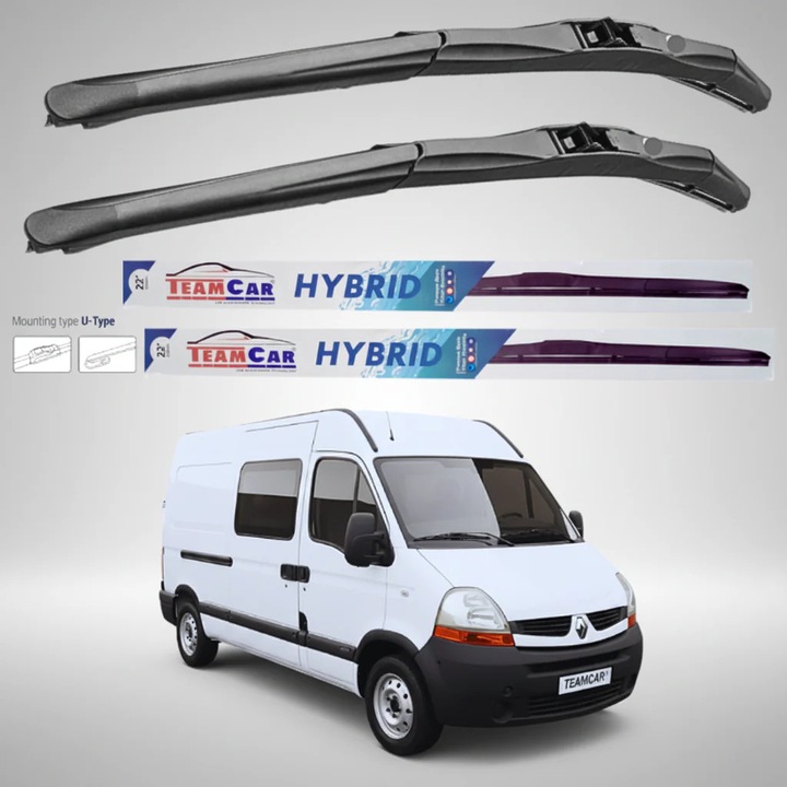 Stergatoare Renault Master Combi L2H2 (2006–2010) Hibrid, Set fata – TeamCar®