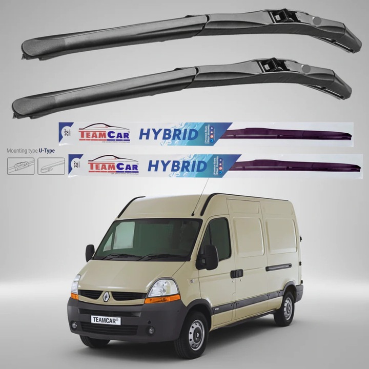 Stergatoare Renault Master Furgon L1H2 (2006–2010) Hibrid, Set fata – TeamCar®