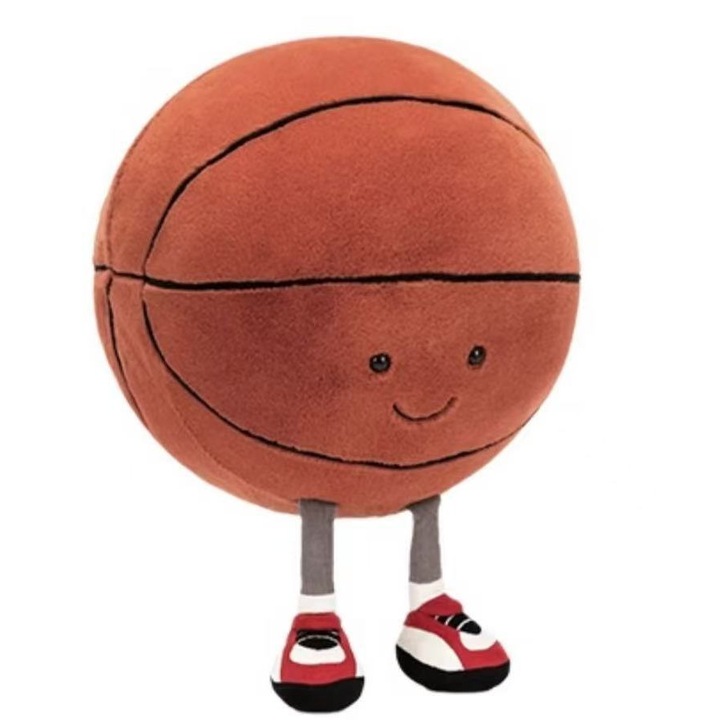 Jucarie de plus baschet, companion moale pentru bebelusi, design adorabil, 30x25cm