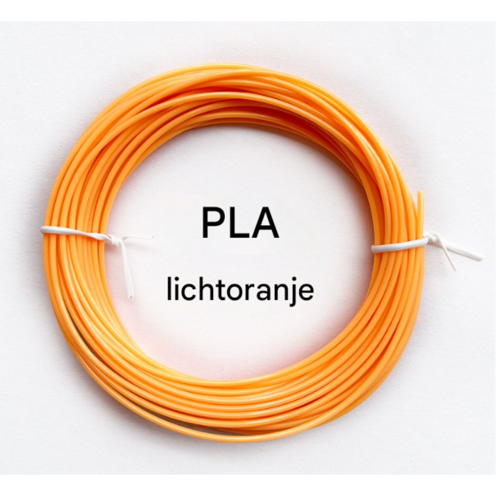 Filament PLA 1.75mm, 10 metri, portocaliu deschis, set de 10 culori