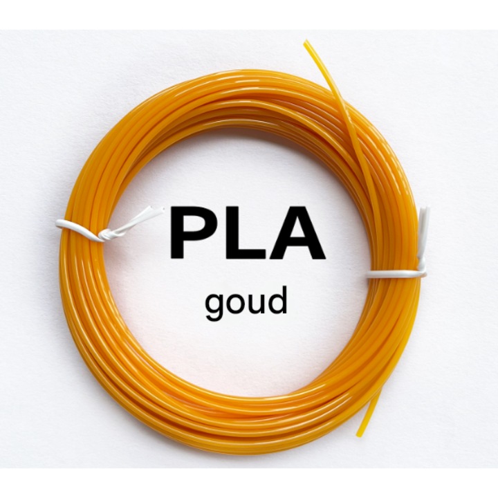 Filament PLA 1.75mm, 10 metri, aurie, set 10 culori