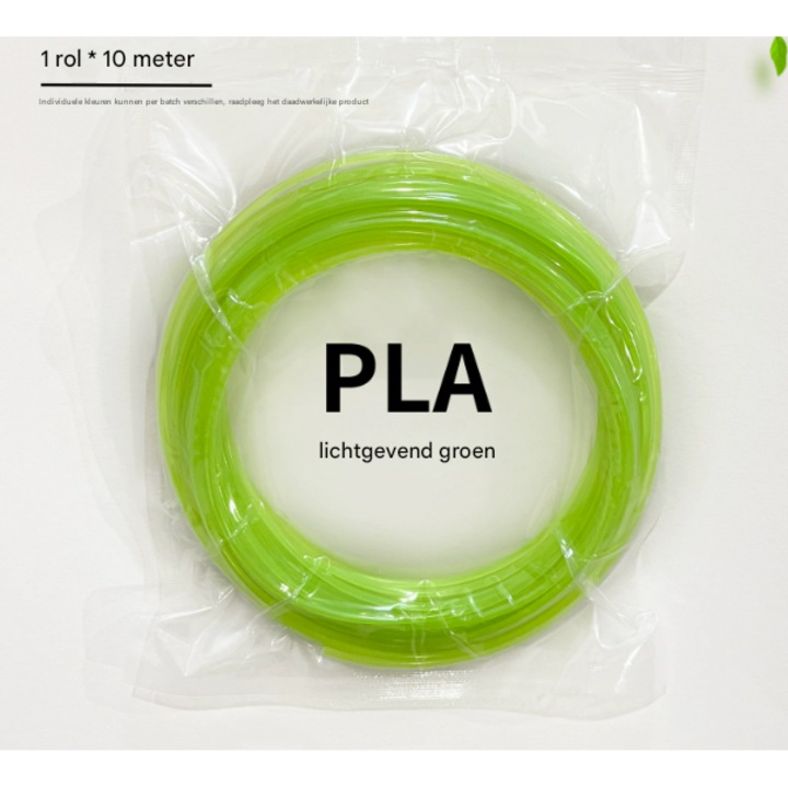 Filament 3D PLA, verde fosforescent, 1.75mm, 10m