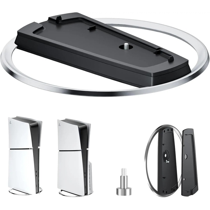 Suport vertical pentru PS5 Slim, accesorii gaming, instalare usoara, economisire spatiu, 1 set