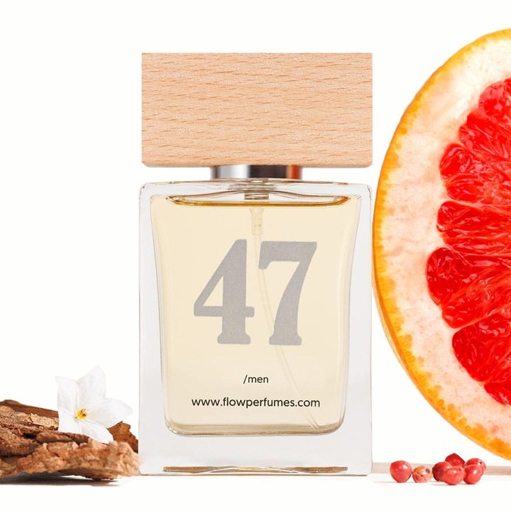 Parfum bărbătesc Flow Nr.47, citric-lemnos, 50 ml