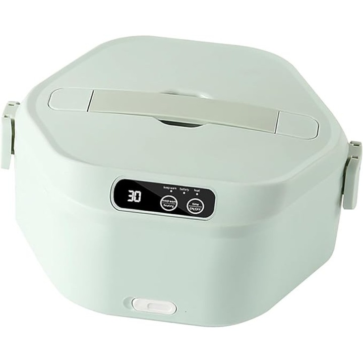 Cutie alimentara electrica incalzita, 1L, capacitate XL, design portabil, impermeabil, pentru camping si birou