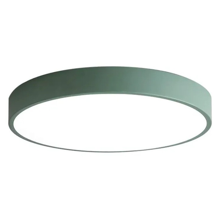 Aplica LED simpla, 3 temperaturi de culoare, verde, 30cm, set pentru dormitor, dining si living