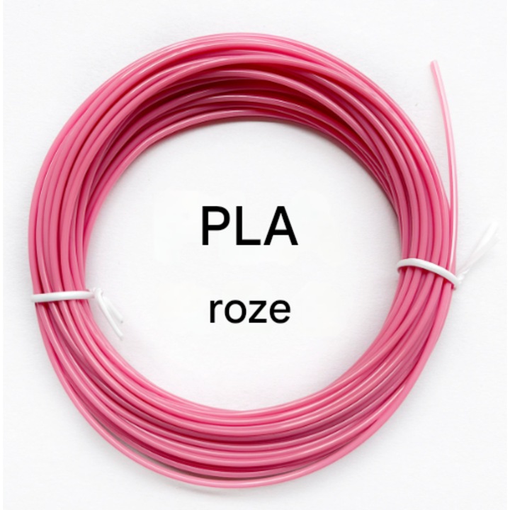 Filament PLA roz, 1.75mm, 10 metri, consumabile 3D