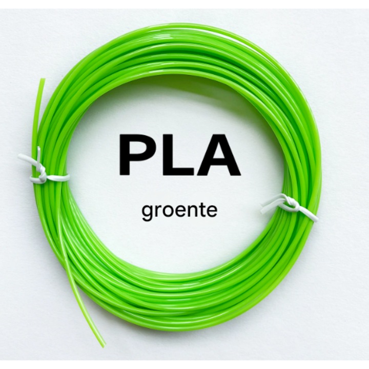 Filament PLA 1.75mm, 10 metri, verde, consumabile 3D