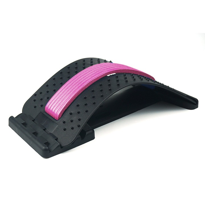 Masajer pentru spate, 3 unghiuri ajustabile, 88 puncte de masaj, roz, 150 kg