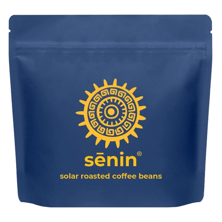 Cafea boabe Senin Guatemala Maragogype, 250g, aromă de ciocolată cu lapte și caramel brun