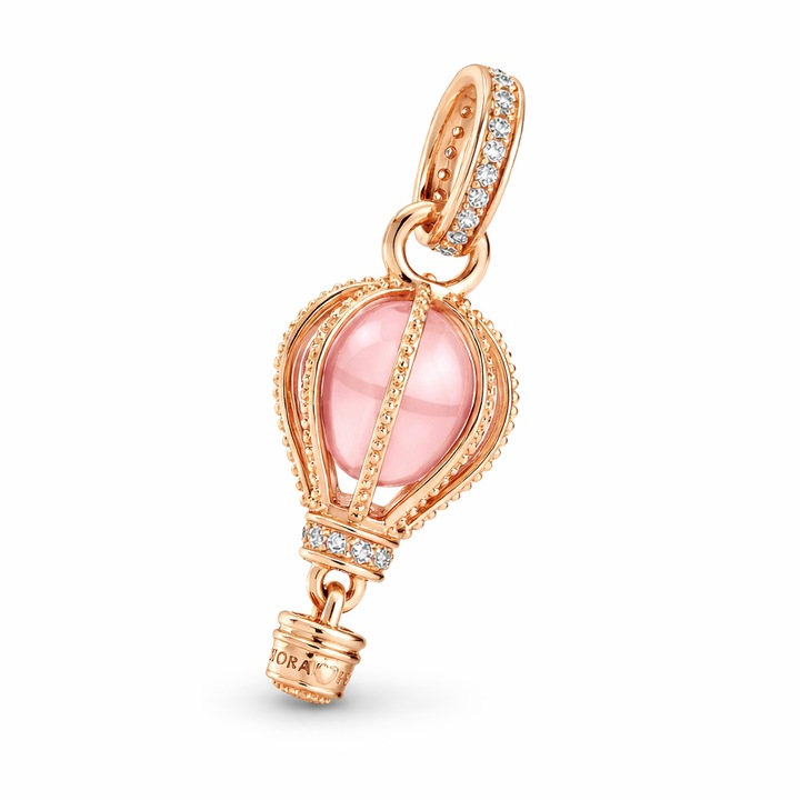 Talisman Pandantiv Balon Rose Cu Argint