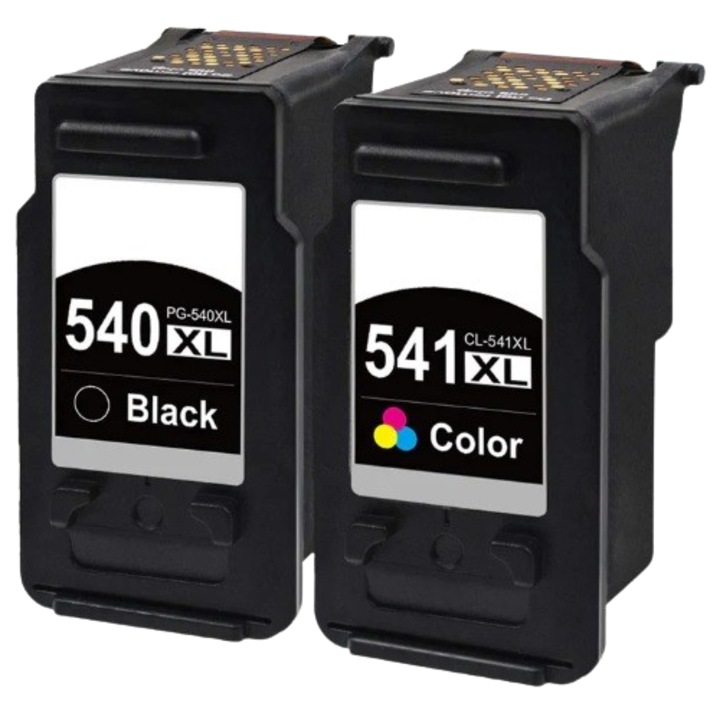Set 2 cartuse HQ-WB, compatibile cu CANON PG-540xl si CL-541xl, negru si color, 1000 pagini, pentru CANON PIXMA MG 2150, 2250, 2255, 3100, 3200, 3250, 3350, 3500, 3600, 3650, 4150, 4200, 4250, MX 375, 390, 394, 395, TS 5100, 5150, 5151