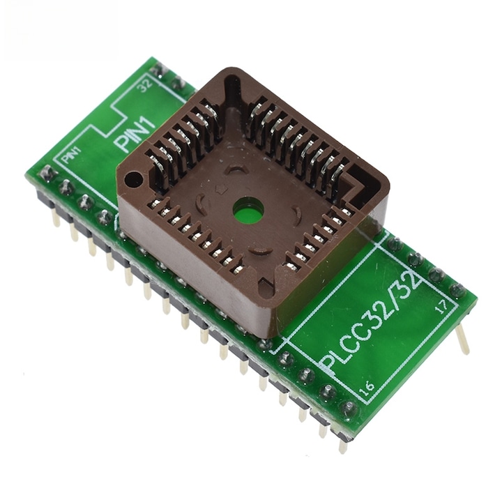 IC PLCC32 tesztelő foglalat adapter DIP32-re univerzális USB programozóhoz, kompatibilis a TL866CS TL866A EZP2010 G540 SP300 modellekkel