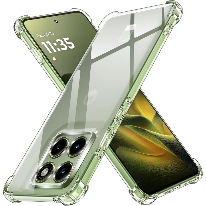 Husa pentru Motorola Edge 70 Fusion Slim Anti-Shock 1.5mm reinforced 4 corners, transparenta