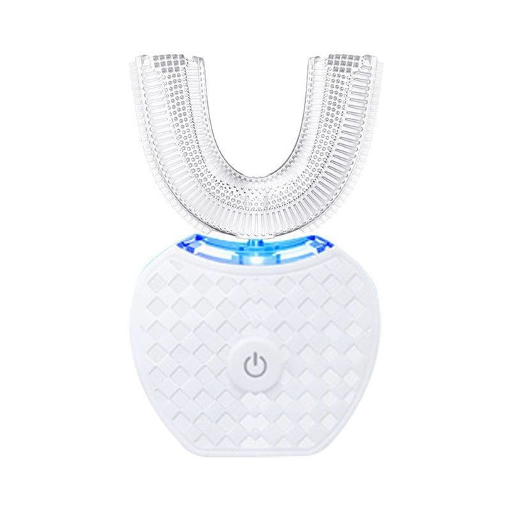 Periuta de dinti electrica, reincarcabila, alba, design elegant