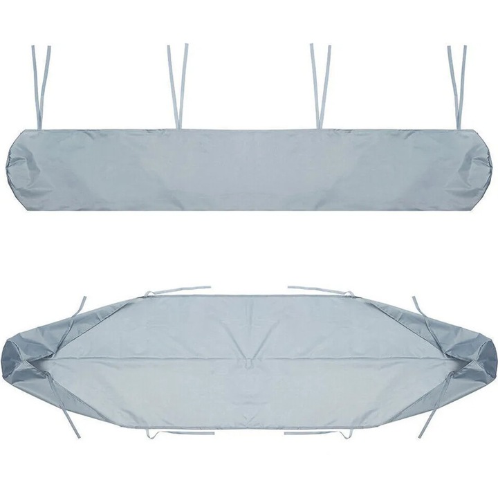 Cort de soare 4 metri, husa de protectie, sac de depozitare, gri