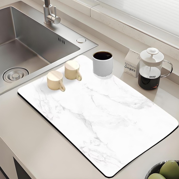 Scurgator vase, 60x40cm, mata pentru masina de cafea, absorbanta, antiderapanta, multicolor