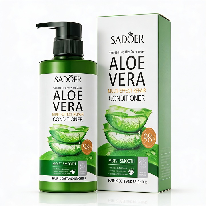 Balsam de par cu aloe vera, Sadoer, 500 ml