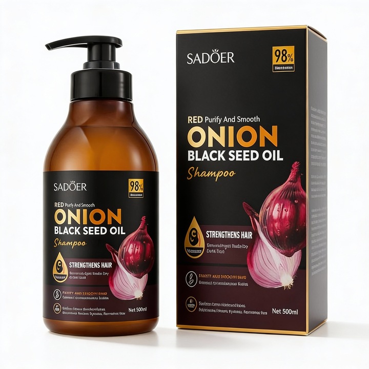 Sampon de par cu extract de ceapa, cantitate 500 ml