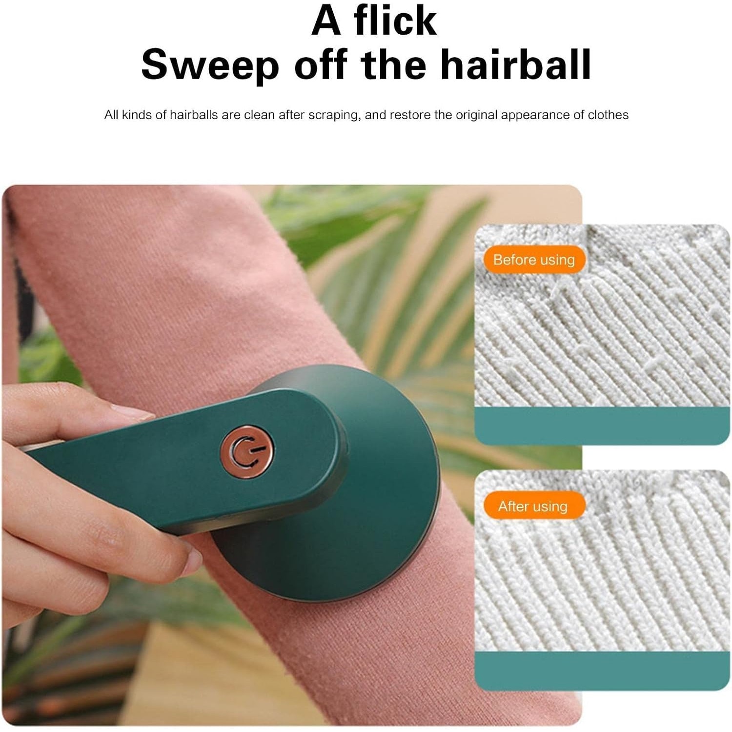 Aspirator portabil pentru haine, electric, USB, colectare rapida a scamelor, multicolor