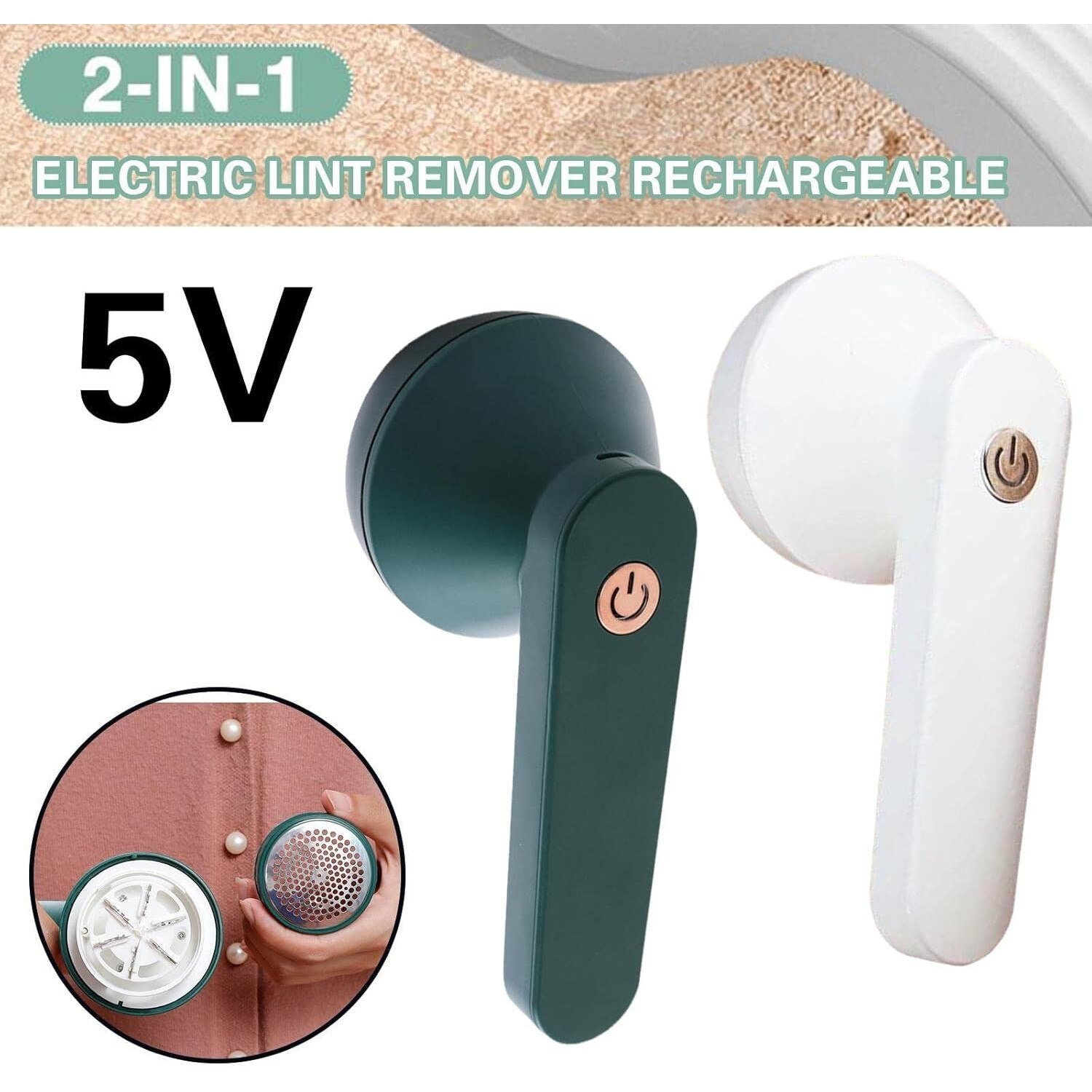 Aspirator portabil pentru haine, electric, USB, colectare rapida a scamelor, multicolor