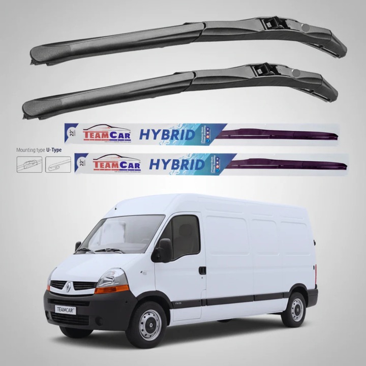 Stergatoare Renault Master Furgon L3H2 (2003–2006) Hibrid, Set fata – TeamCar®