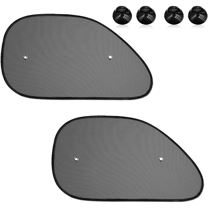 Parasolare auto set 2 buc, design compact, material nylon, protectie UV, universal