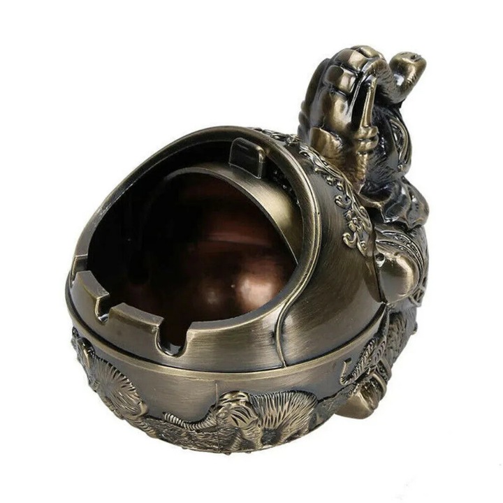 Scrumiera cu capac, forma de elefant