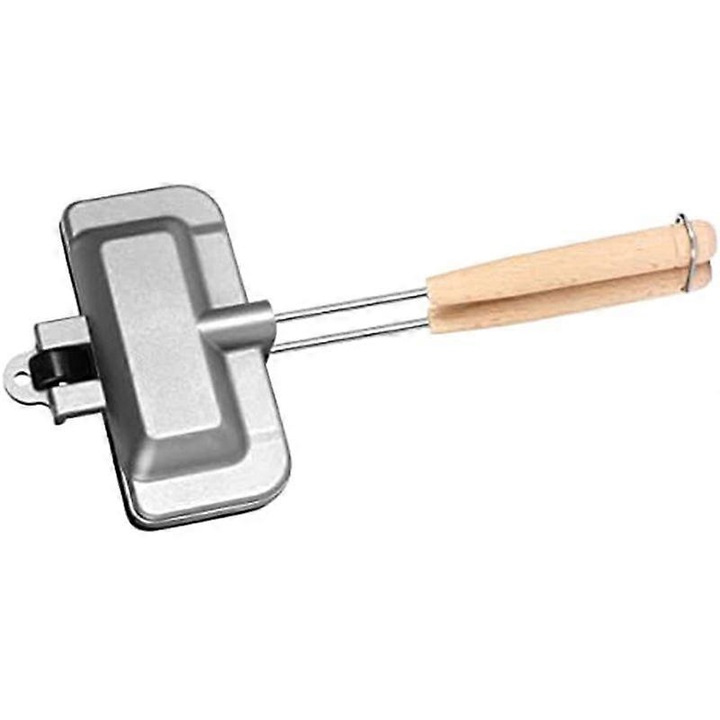 Sandwich maker, mini, 2 bucati, aluminiu, pentru sandvisuri, clatite, omlete, toast