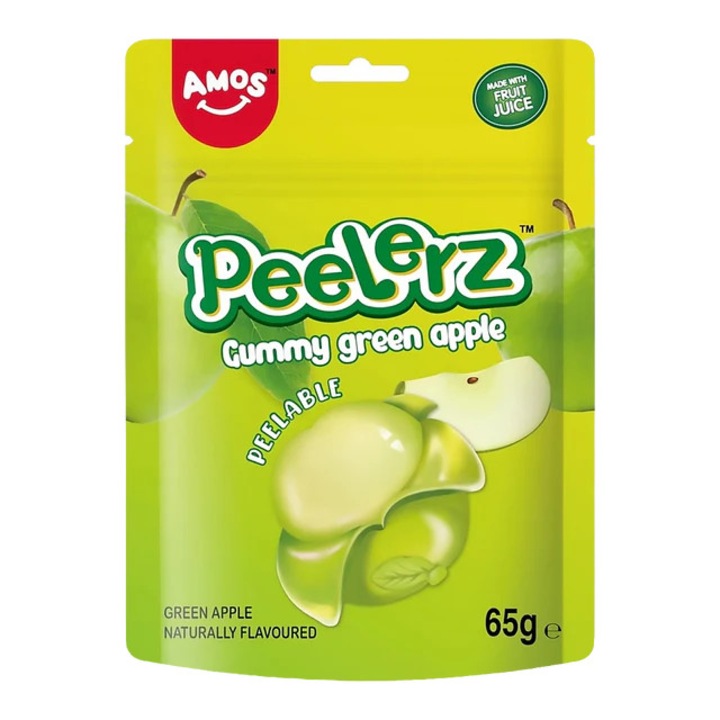 Jeleuri AMOS Peelerz Măr Verde 65g