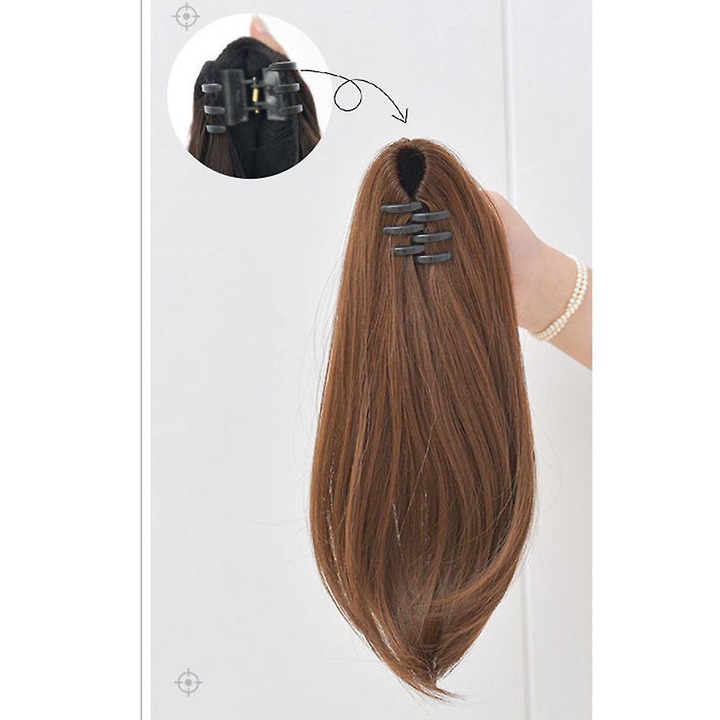 Peruca coada de cal, 30cm, sintetic, usor, multicolor