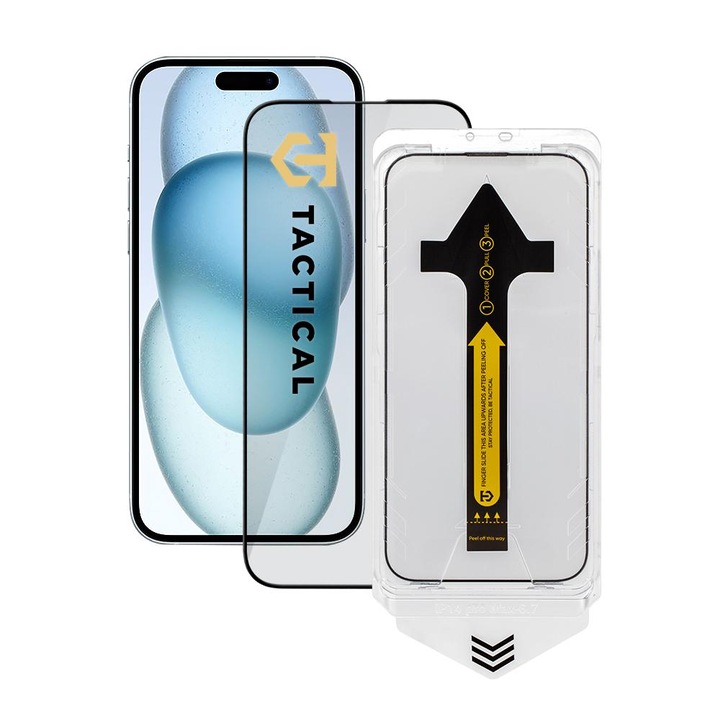 Folie protectie telefon Tactical Impact Barrier pentru Apple iPhone 15 Plus/16 Plus, flexibilitate, durabilitate, transparent