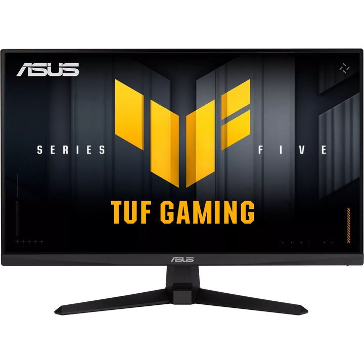 Monitor Gaming Asus TUF VG27AQE5A, 27", QHD (2560x1440), Fast IPS, 165Hz, 0.3ms GTG, NVIDIA G-SYNC Compatible, AMD FreeSync™ Premium, HDR10, Adaptive-Sync, ELMB, Dynamic Shadow Boost, AI Visual, DP 1.4, HDMI, Difuzoare 2Wx2, Negru, 90LM0CJ1-B01171
