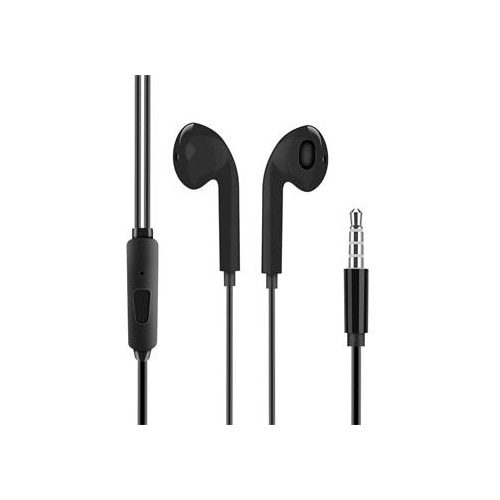 Casti cu fir OBAL:ME, 3.5mm Jack, negru, 1.2m, microfon integrat