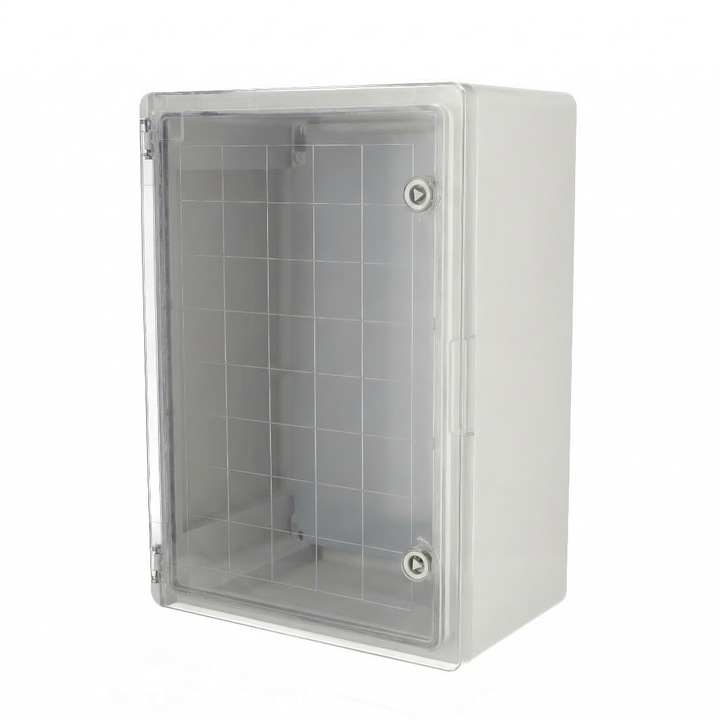 Cutie standard ABS 350x500x220 cu placa de montaj zincata (cu usa transparenta) 800.701.007 HOROZ