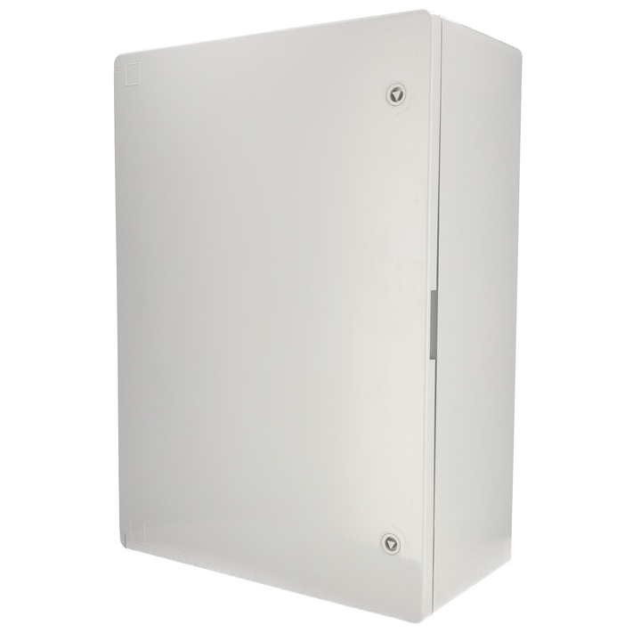 Cutie standard ABS 500x700x250 cu placa de montaj zincata (opaca) gri 800.700.008 HOROZ