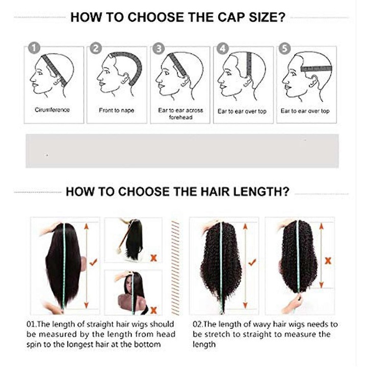 Peruca lunga drepta pentru femei, neagra, cu breton lung, 20/22 inci, set ajustabil