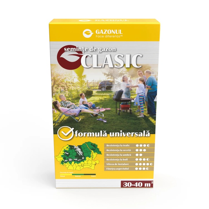 Seminte de gazon Clasic, Gazonul, 750 g