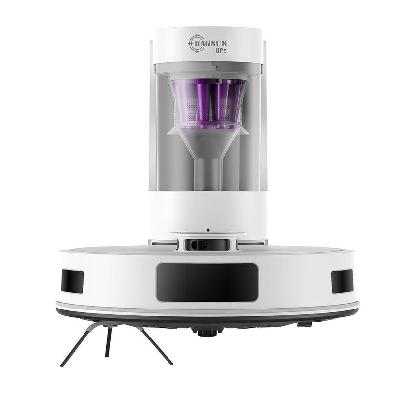 Aspirator robot MAGNUM UP, 45 W, 20 000 Pa, 180 min, 230 ml, Rezervor automat, Senzori SMART, Curatare umeda/uscata, Alb