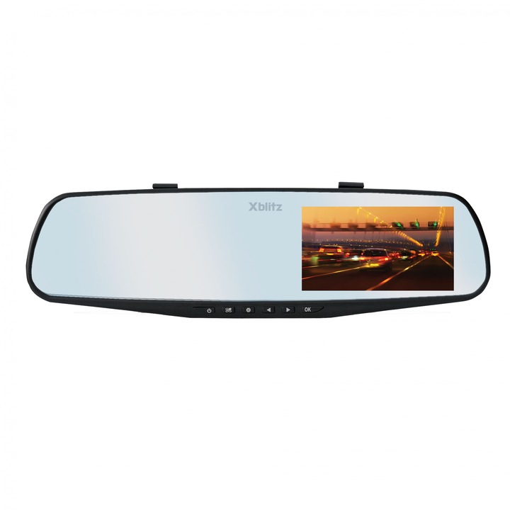 Camera auto DVR Xblitz Mirror, Full HD, 4.3", 140 grade, negru